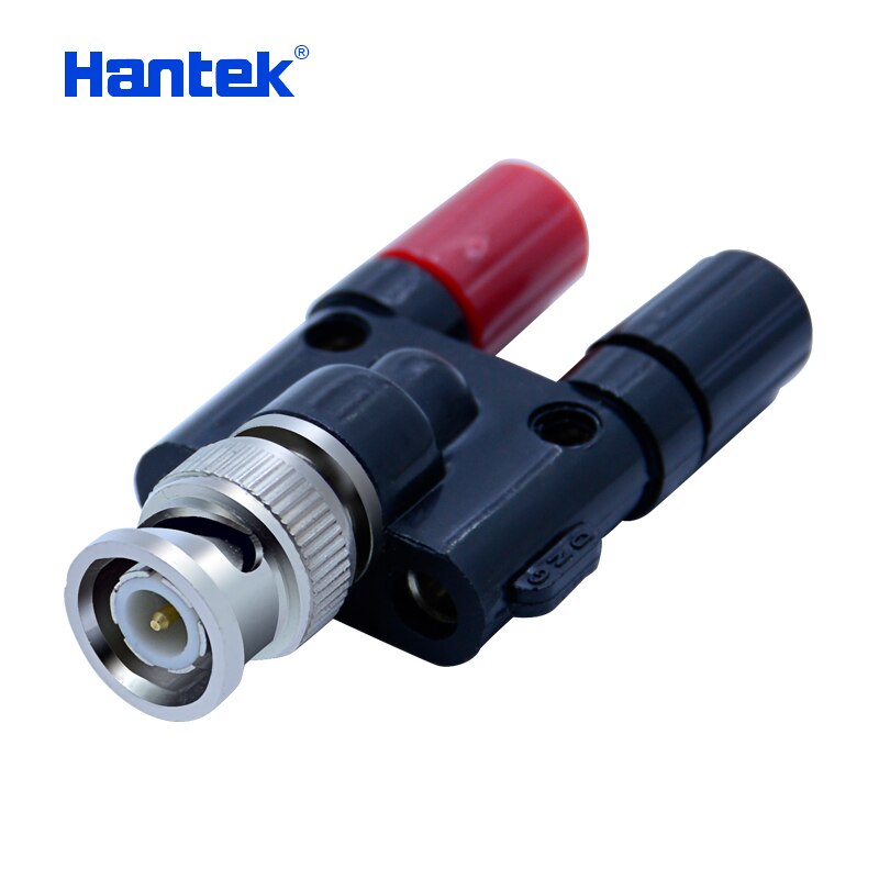 Hantek BNC to 4 mm Adapter connects two 4mm "banana" plugs to a BNC socket (HT311) for Automotive Diagnostic Oscilloscope