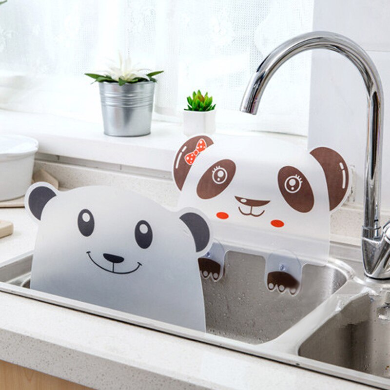 Anti-stänk vatten baffelbräda vattenvakt stänk kökssuger diskbänk verktyg söt panda myding