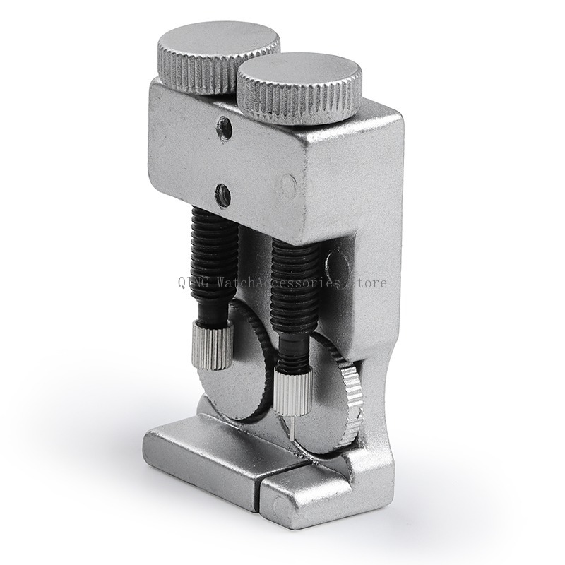 Klockarmband länkborttagare dubbelsidig metallstiftborttagare justerbar klockreparationsverktyg extra stift tillbehör