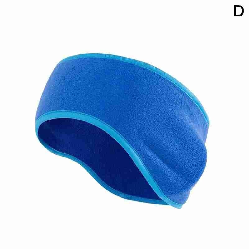 Diadema elástica deportiva para correr, orejeras, resistente al viento, banda para el pelo de lana cálida, para correr al aire libre, esquiar: D