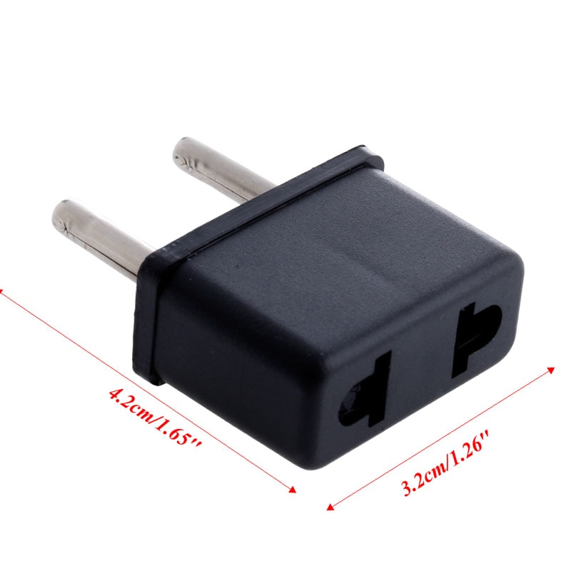 10 STKS US USA EU Euro Europa Stekker Converter Travel Adapter Oplader M18