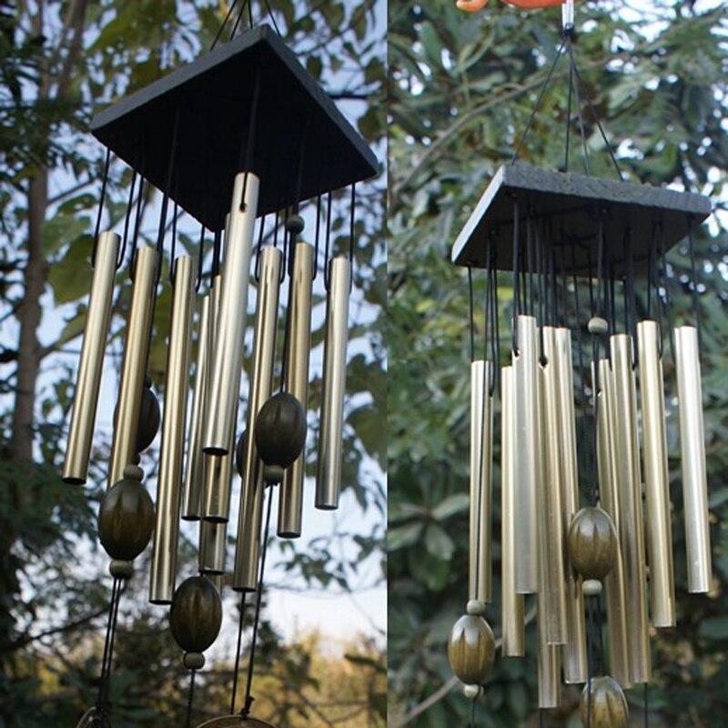 Campanas de viento para Salón al aire libre, jardín antiguo increíble, campanillas de 8/12 tubos de cobre, campanas de la capilla, decoración de hogar para colgar en la pared
