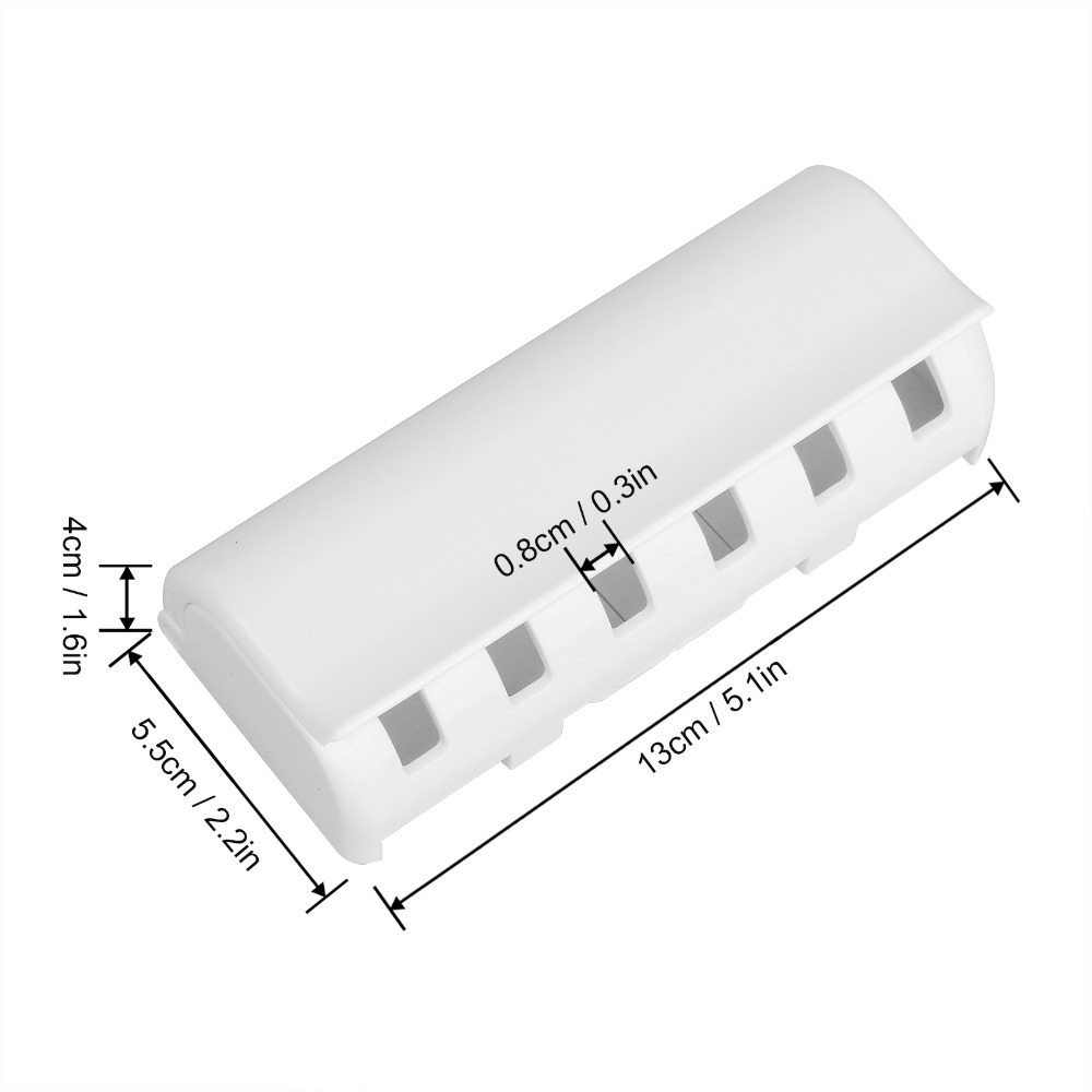 Wall Mount Tandenborstelhouder Stand Voor 6 Toothbrushs Met Cover dubbelzijdig Tape Installatie Badkamer Set Accessoires