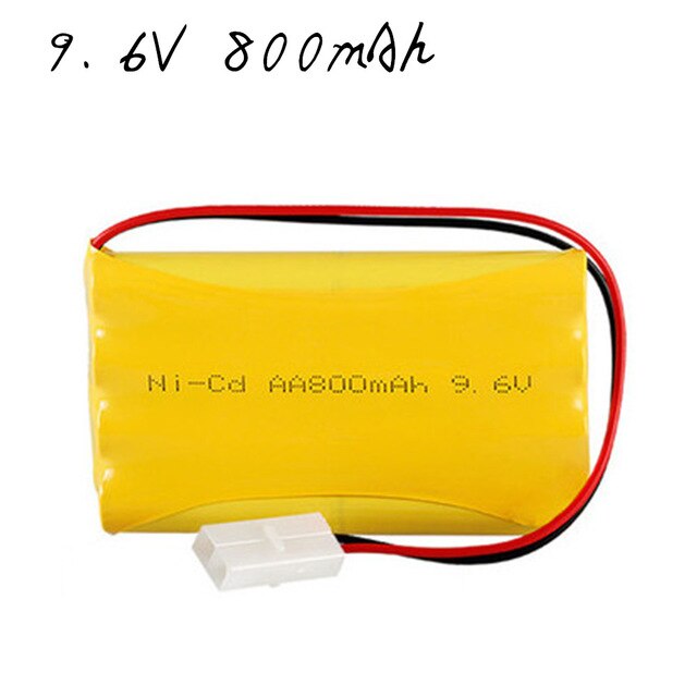 9.6V 700Mah 800Mah 1000Mah 1800Mah 2400Mah 2800Mah 3000Mah Ni-Cd/ni-Mh Batterij Voor Rc Speelgoed Eletric Verlichting Securty Faclities: 800mah