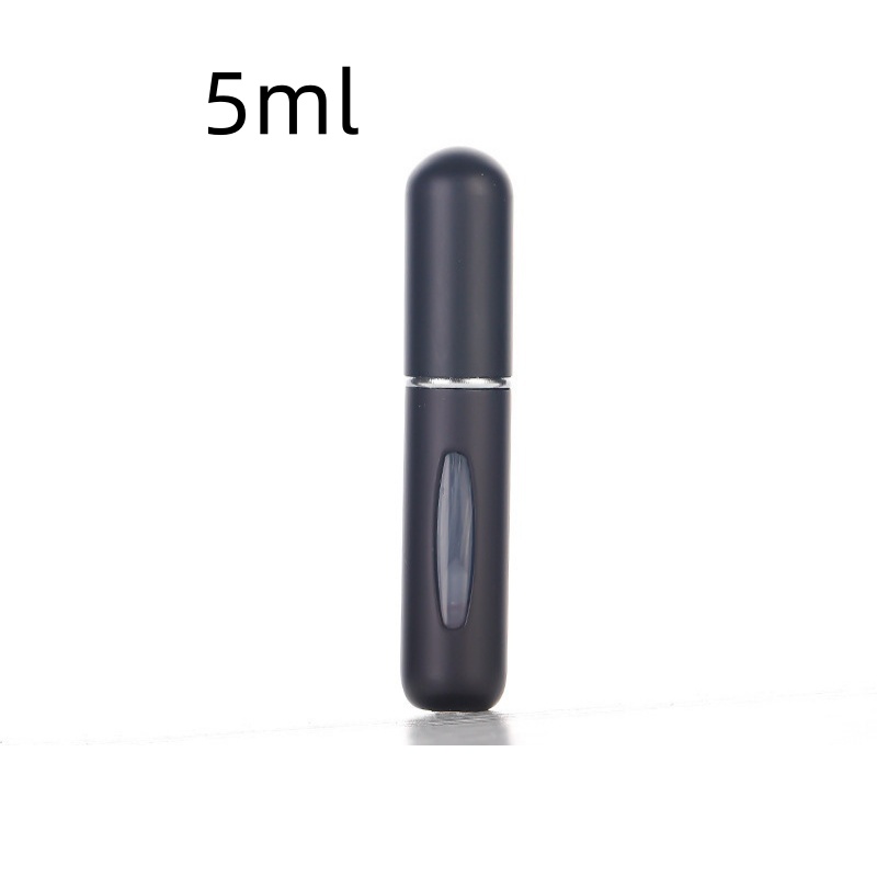 Återfyllningsbar mini parfymflaska bärbar kosmetikflaska sprayflaska förångare spraybehållare reseåterfyllningsflaskor 8ml /5ml: Svart