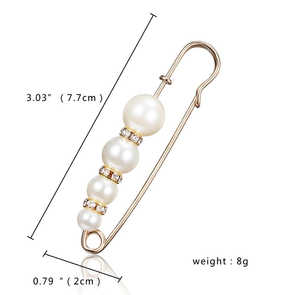 RINHOO 1PC Clothing Imitation Pearl Large Pin Cardigan Sweaters Brooch For Women Girls Suit Pins Corsage Scarf buckle: BROOCH 6