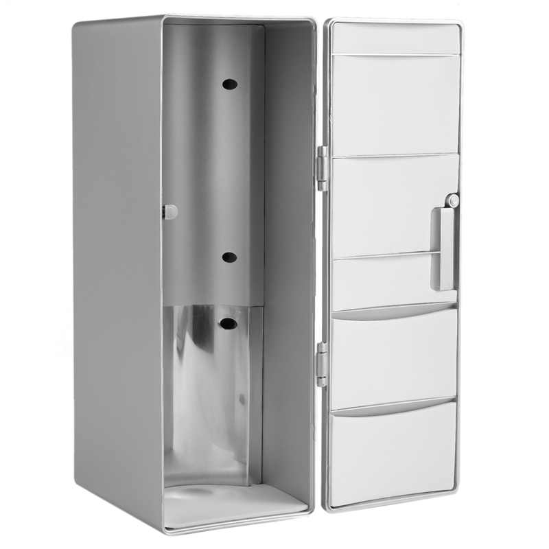 Koelkast Mini Usb Koelkast Vriezer Blikjes Drinken Bier Cooler Warmer Reizen Koelkast Koelbox Auto Kantoor Gebruik Draagbare