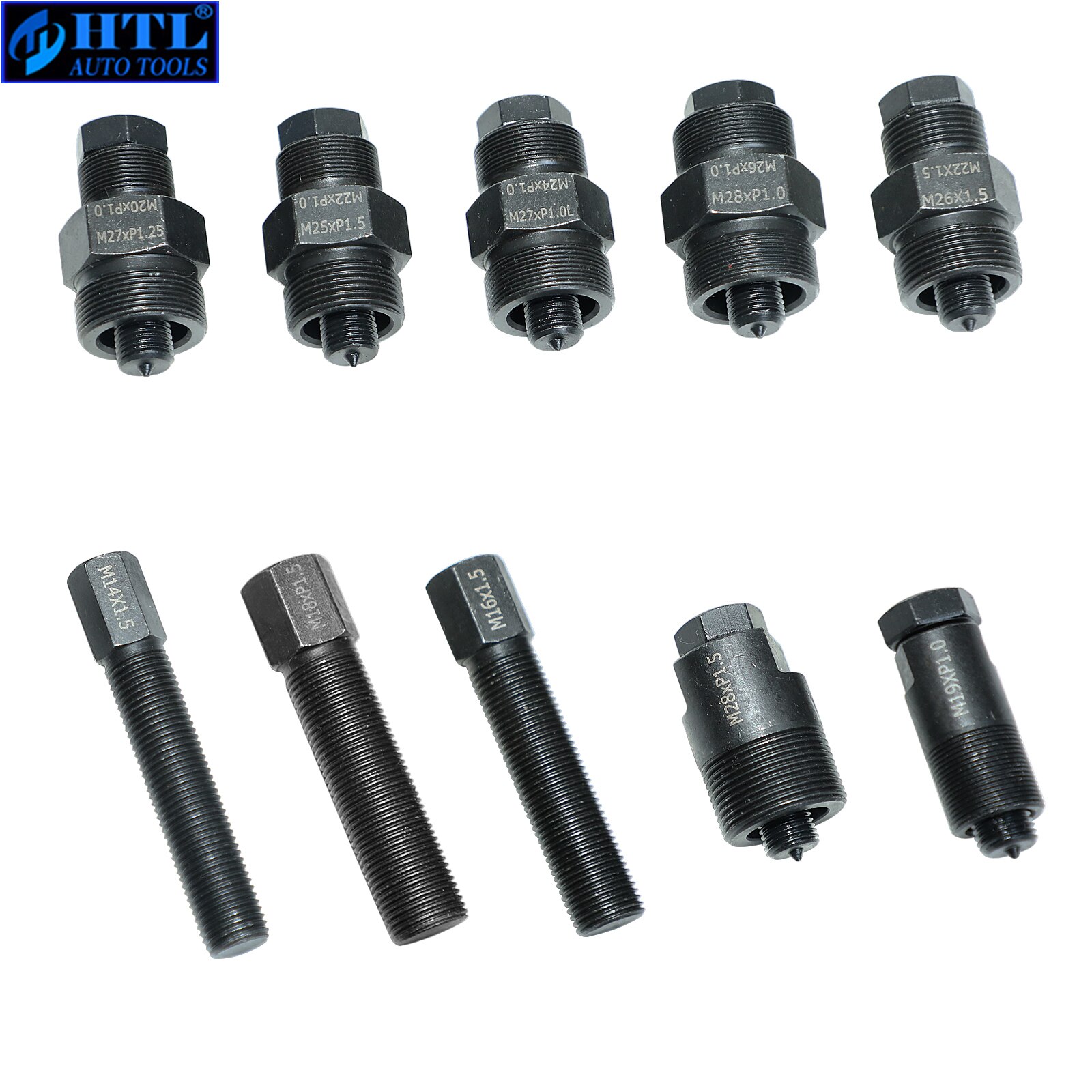 HTL ATV Flywheel Puller Set 10pc ATV &amp; Motorcycle Flywheel Puller Set - Universal Flywheel Puller Kit Metric 14-27mm