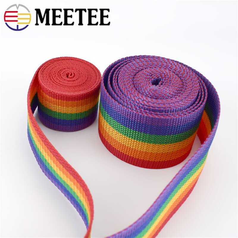 20 metr Meetee 20-50mm PP taśma plecak taśma z polietylenu taśma poliestrowa wstążka na pas bagażowy torby uchwyty DIY część akcesoria