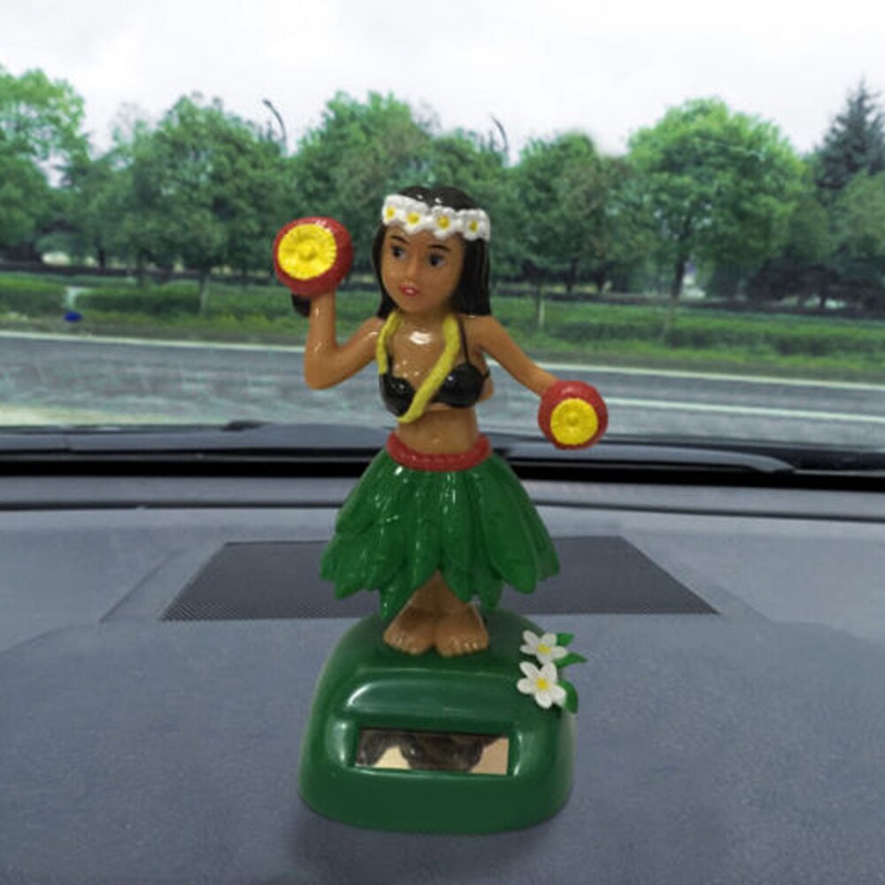 Hawaii Mädchen Solar- angetrieben Tanzen Animierte Tänzerin Spielzeug DIY Handwerk Skulpturen Auto Tisch Schreibtisch Dekoration