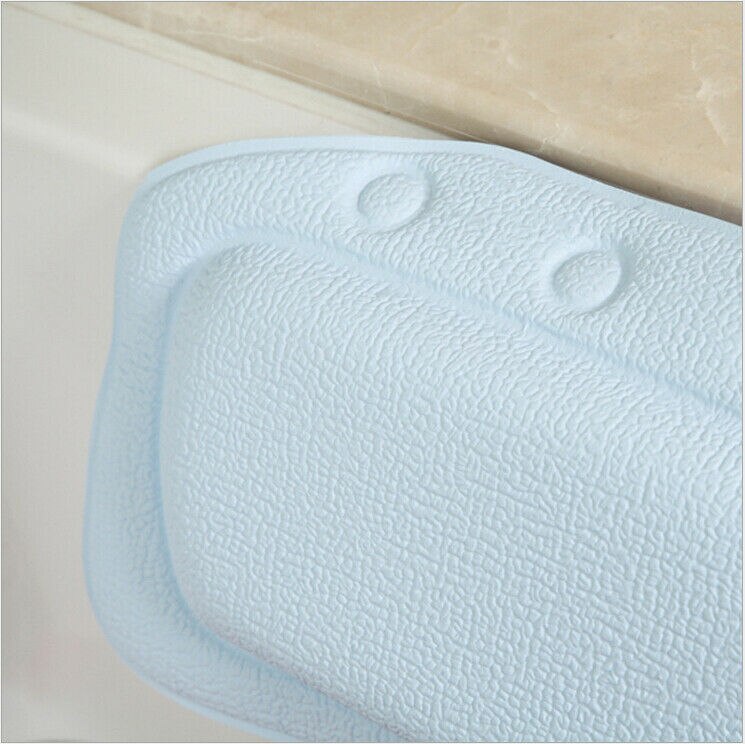 Cushioned Bath Tub Spa Pillow W/ Suction Cups Relaxing Bathtub Bath Pillow MM