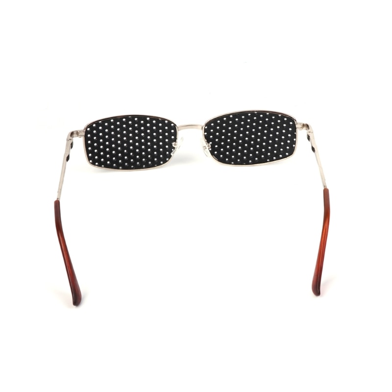 Metal Pinhole Glasses Exercise Eyewear Eyesight Improvement Vision Training M2EA