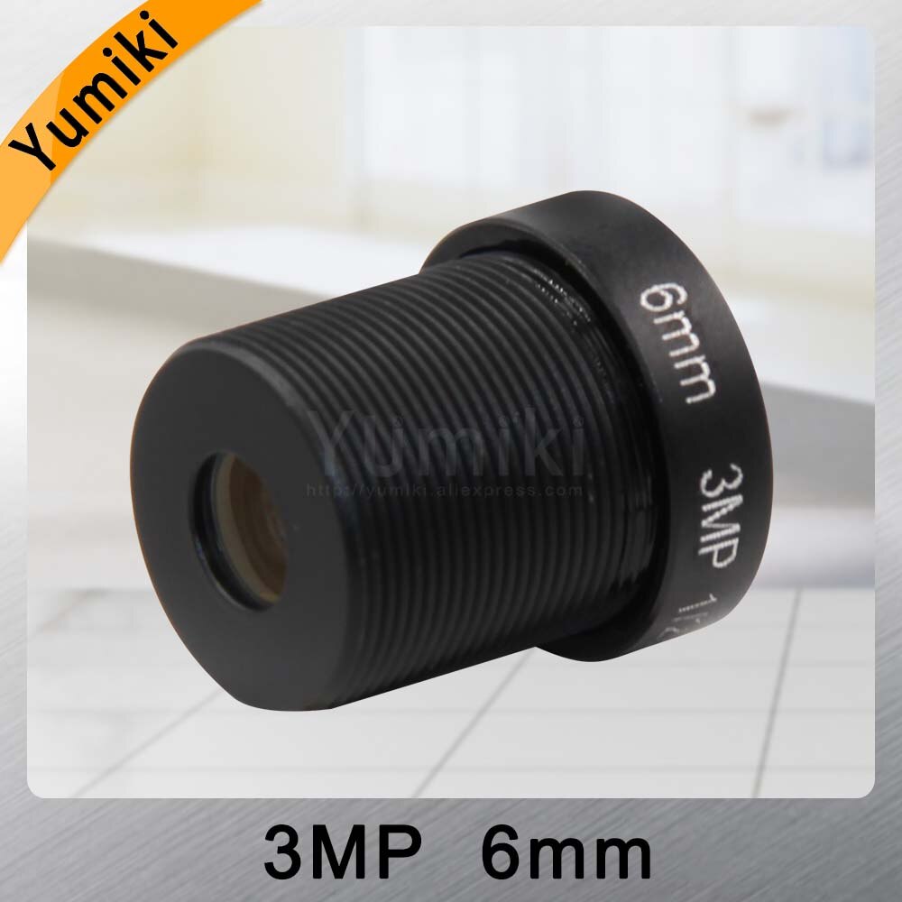 Yumiki 3.0Megpixel M12 MTV 6mm 3MP HD CCTV Camera Lens IR HD Security Camera Lens Fixed Iris
