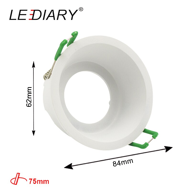 ZMISHIBO LED Downlight 75mm 90mm Cut Gat Verzonken Plafond Spot Lamp Fitting Frame Lamp Vervangbare MR16 GU5.3/ GU10/E27 Sockets: Type 3