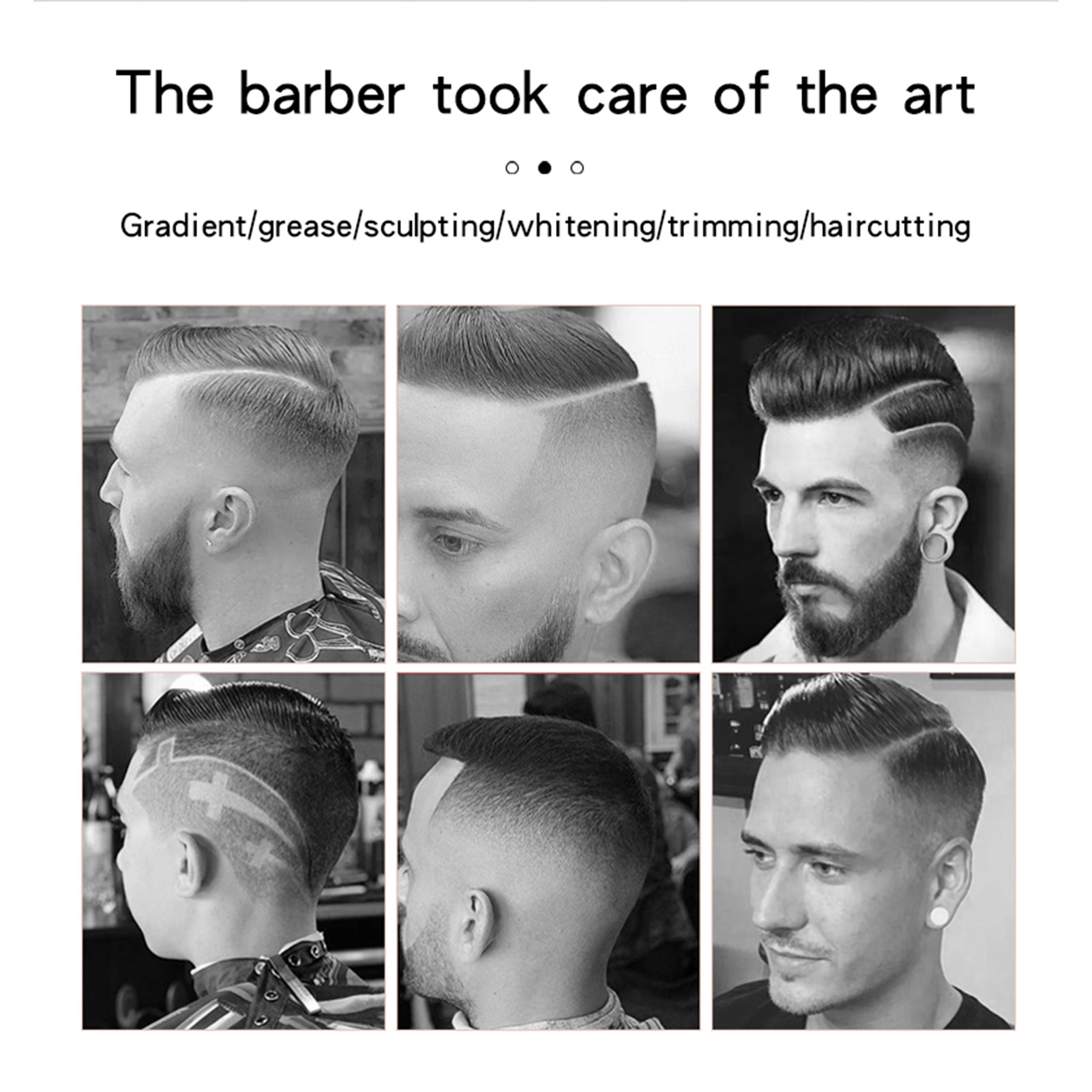 Cortadora de pelo Vintage T9 para barbería, Máquina para cortar cabello, cortadora eléctrica, cortadora de pelo led, afeitadora de barba tallada de dragón