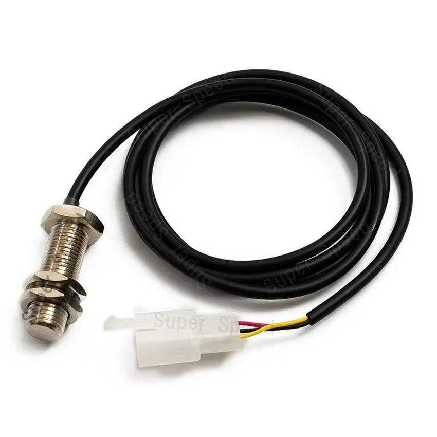 Motorfiets kilometerteller snelheidsmeter sensor scooter digitale snelheidsmeter magnetische sensor vervangingsset met 2 magneten