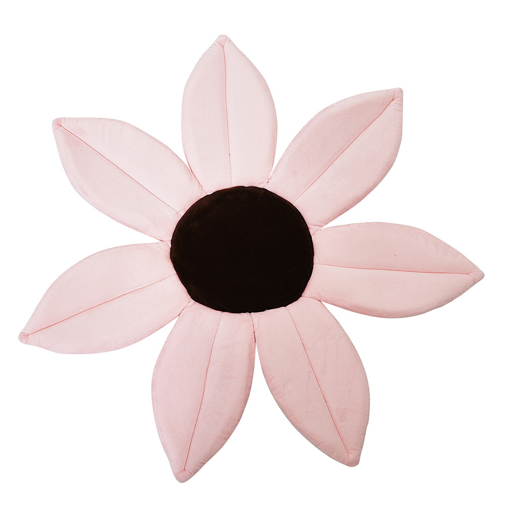 Bañera antideslizante de flores para bebé, soporte para baño de seguridad infantil, cojín para bañera, tapete para asiento de Ducha: Rosa