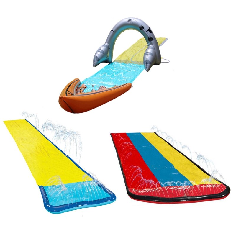 Strand Wasser Spray Surfbrett Outdoor Kinder Erwachsene Waterslide Hinterhöfe Pool K92D