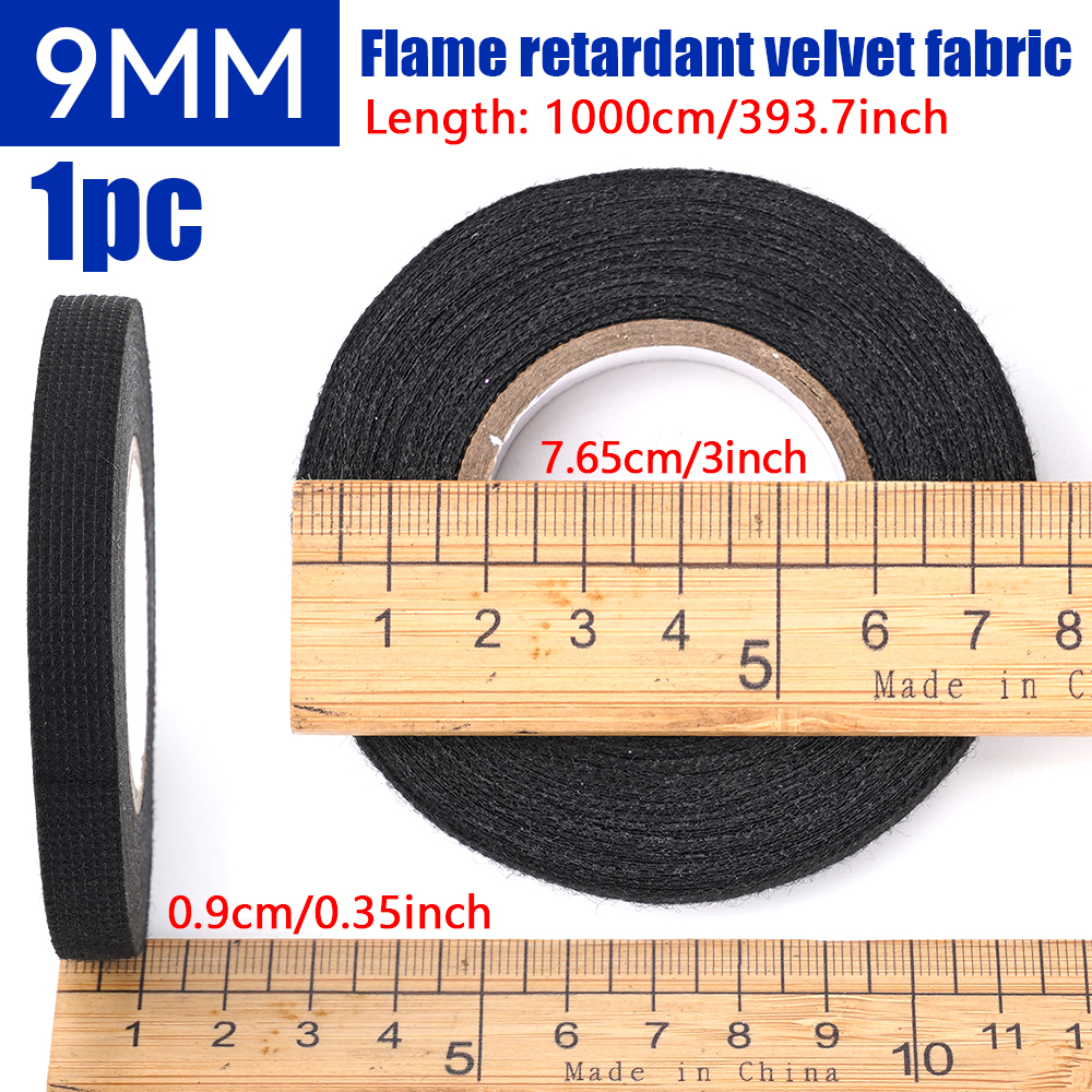 Kfz-Stoff-Gewebeband, Isolierband, hitzebeständiges Kabelbaumband, selbstklebendes Gewebeband, wasserdichtes Klebeband, Isolierband: Farblos