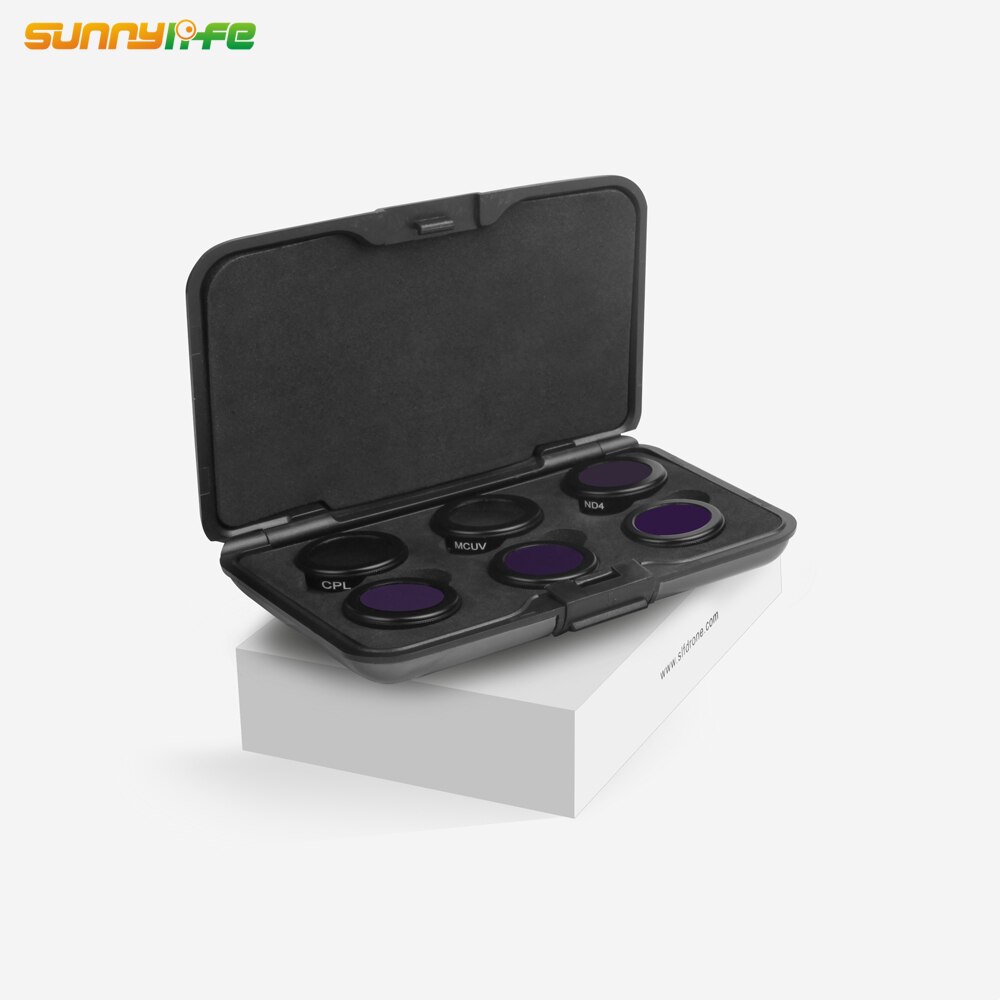 6 stks Sunnylife Lens Filter Kit Voor DJI Mavic 2 Zoom UV ND ND4 8 16 32 CPL Drone Camera gimbal Accessoires
