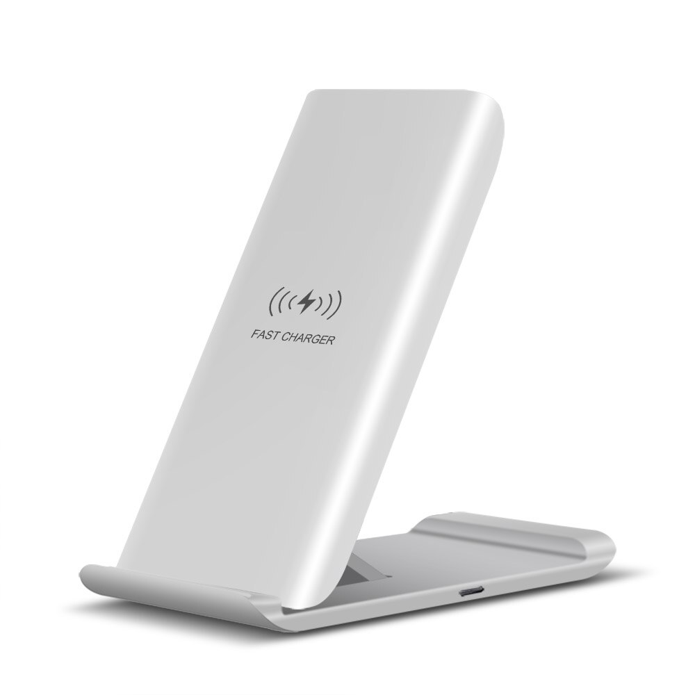 FDGAO 15W Qi Wireless Charger Faltbare Stand Pad Für iPhone 11 X XS XR 8 Samsung S20 S10 S9 hinweis 10 9 Schnelle Lade Telefon Halter: 15W Foldable White