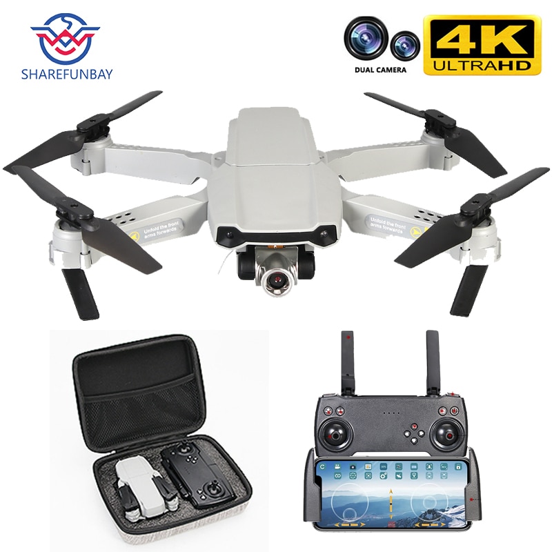Drone 4K Hd Dual Camera Wifi Fpv Real-Time Broadcast Opvouwbare Mini Drone Follow Me Rc quadcopter