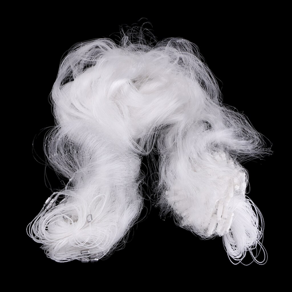 50m Durable 3 Layer Fishing Nets Fish Mesh Trap Nylon Clear Monofilament Fishing Gill Net for Fishing Lovers: Size B