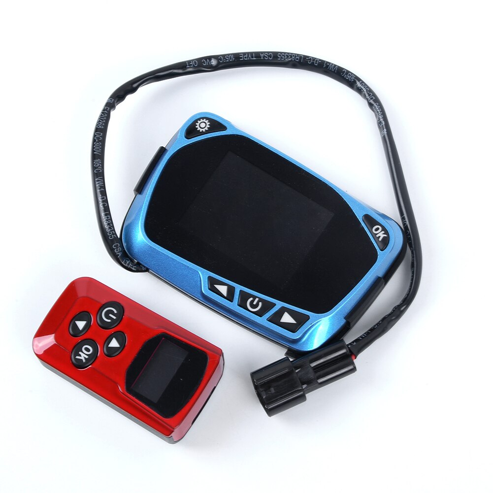 Car Heater Controller Auto Interior Inner Engine Red+Blue LCD Switch Parts