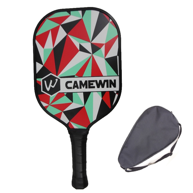 Pickleball-Raqueta de palas de Grillo, para playa, con núcleo de panal de polímero, , de carbono, bolsa de Raqueta de tenis: C