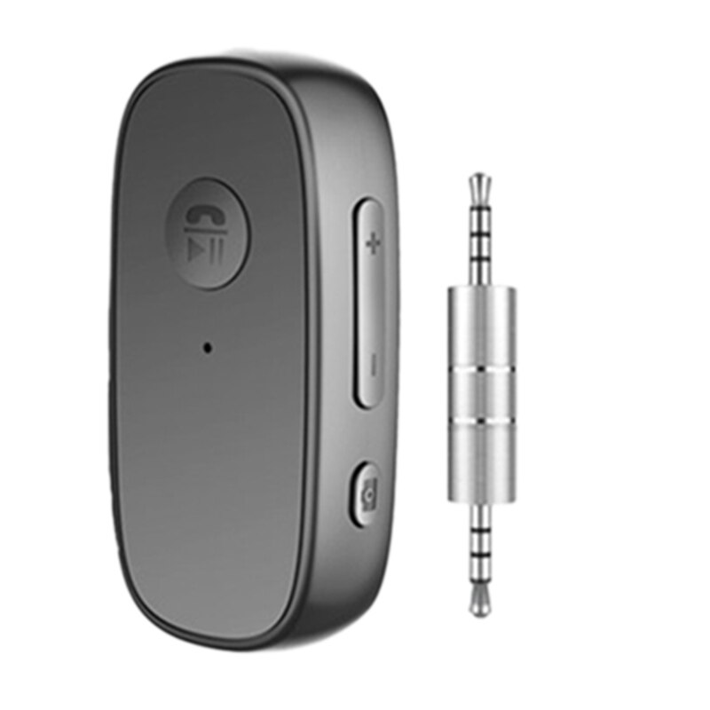 Clip-On Bluetooth 5.0 Adapter Multifunctionele Headset Bluetooth Connector Auto Stereo Bluetooth Ontvanger: black
