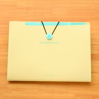 Mærke vandtæt bog  a4 papir arkivmappe taske harmonika stil dokument rektangel kontor hjemmeskole farve tilfældig: Lysegul 5 latti