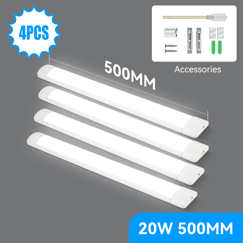Tubo de luz Led de 85-265V, lámpara de barra Led debajo de los gabinetes, lámparas de pared de techo de tubo, accesorio de iluminación interior para el hogar para cocina y dormitorio: Borgoña / YELLOW