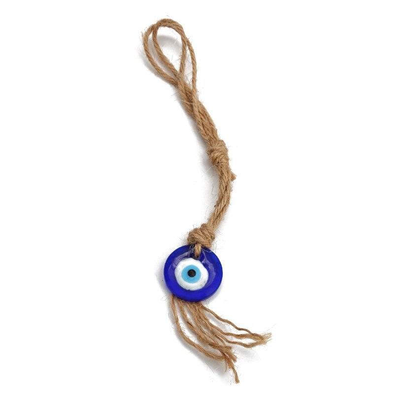 Turkish Blue Evil Eye Amulets Wall Protection Water Droplet Hanging Lucky Pendant Wind Chimes Garden Home Decorations Ornament: 5