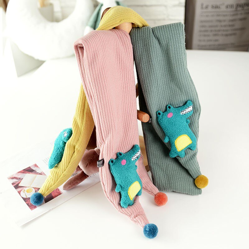 60-80cm Baby Schal Jungen Mädchen Winter Wärmer Karikatur aufbringen Schal Kleinkind Dicke Baumwolle Kragen Schals Kleinkind Halstücher
