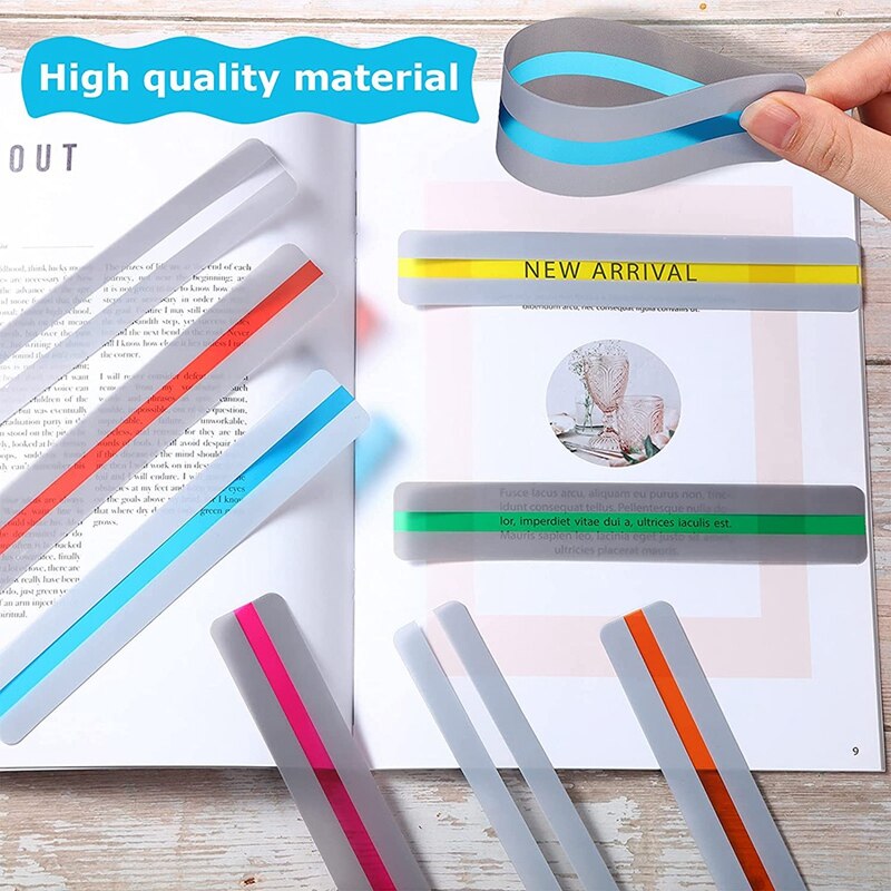 22 Pcs Reading Pointers for Kids Finger Focus Highlighter Reading Tools Finger Pointers for Kids ADHD Dyslexia Tools