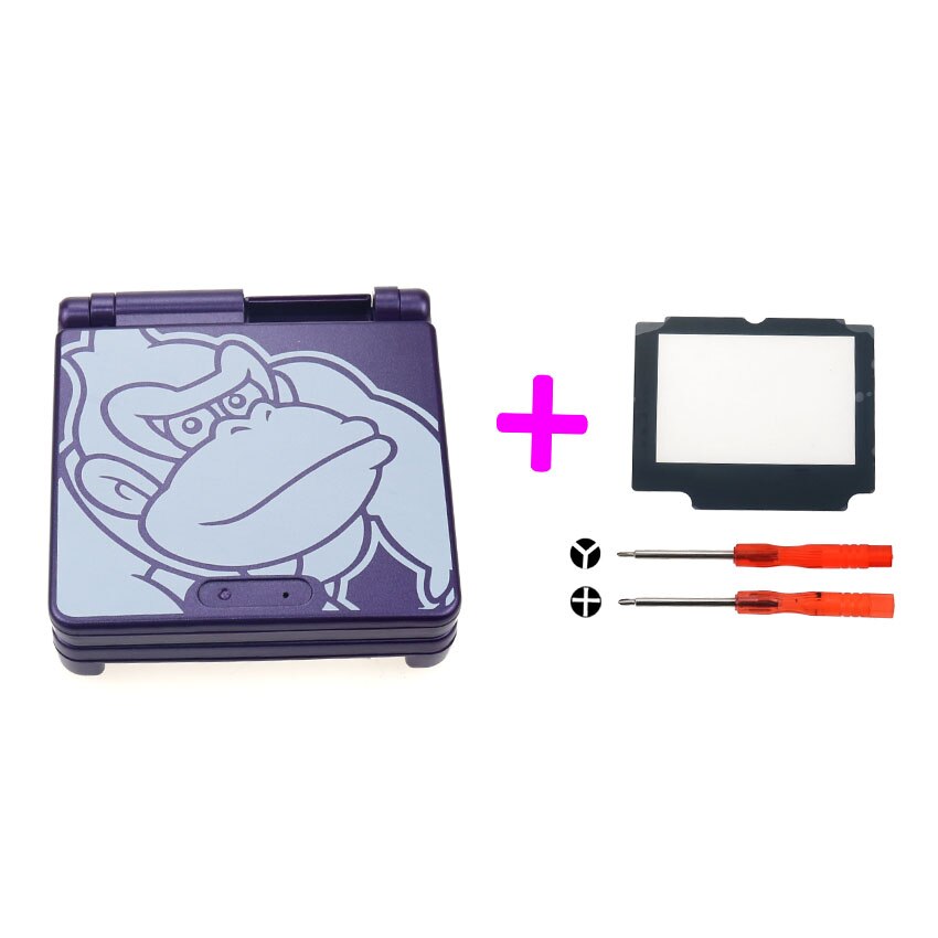 YuXi-carcasa de repuesto para Nintendo Game Boy Advance SP, conjunto completo de carcasa, cubierta con herramientas de lente de pantalla, para GBA SP: M