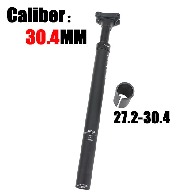 Satori zawieszenie sztyca z amortyzacją 27.2/28.6/30.1/30.4/30.9/31.6mm X355MM Powiększenie siodełko rowerowe Poczta wpadka dla części robić roweru górskiego: 30.4 X 355MM