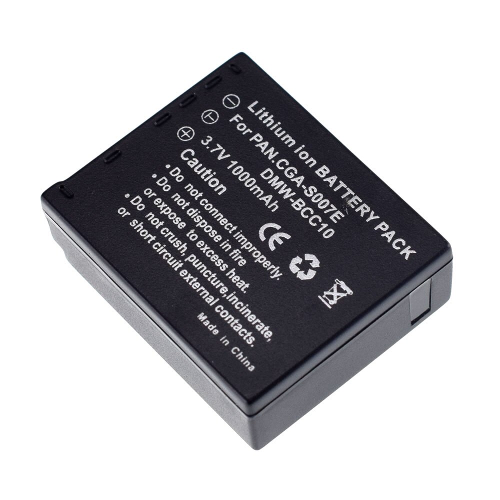 2 Batterij Voor Panasonic Lumix Tz DMC-TZ3 TZ5 TZ4 CGA-S007 S007E S007A/1B