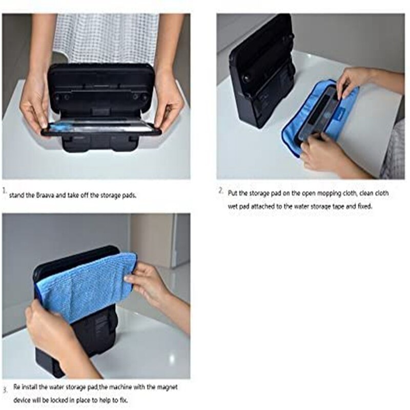 10 chiffons humides et secs pour irobot braava 380 380t 320 321 mint 4200 4205