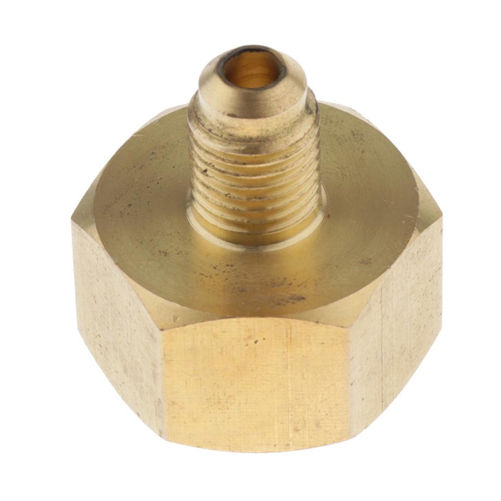 Solid Brass Air Conditioner Adapter Valve Refrigerant Tank Adapter Fittings