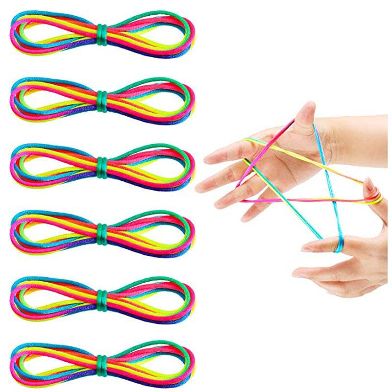 3 uds. Juegos De Dedo De cuerda De arcoíris para niños pequeños juguete De roscado Juguetes Niñas XXX De 3 6 8 12 15 Años Kinder Spiele