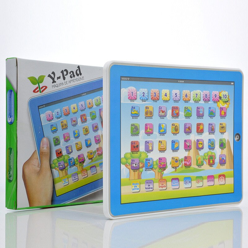 Spanish Language Children kid&#39;s toy comupter laptop computer letters Learning machine toys