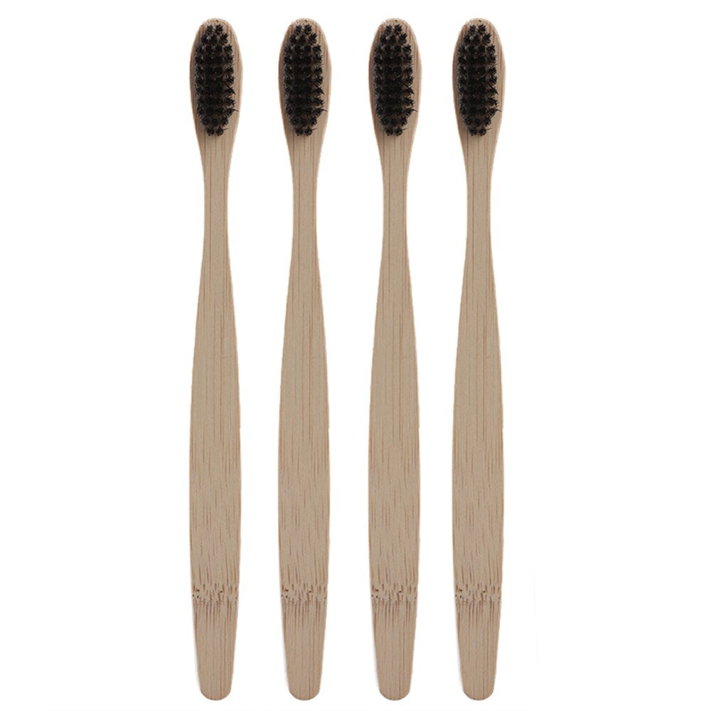8pcs Eco-friendly Travel Bamboo Toothbrushes Soft Bristle Oral Care Tooth Brush