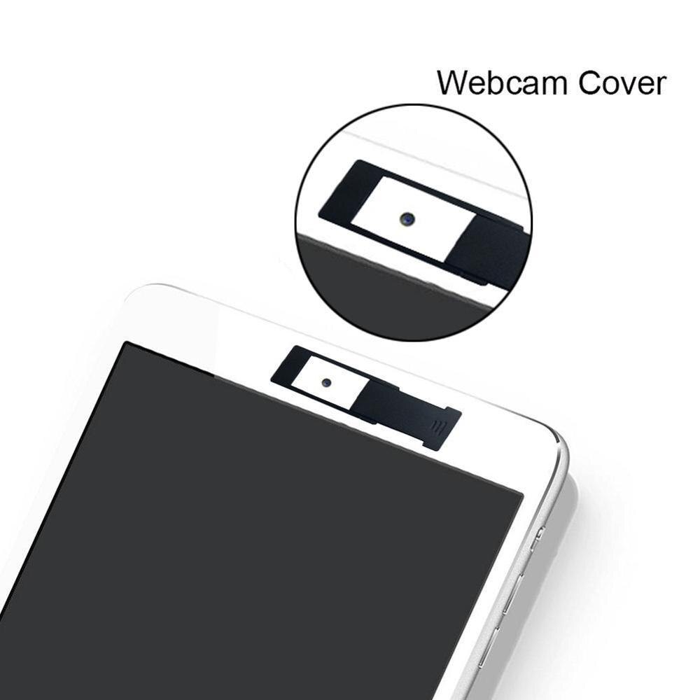 3 pçs capa ultra-fino universal slider capa de câmera de plástico privacidade adesivo para laptops pc tablet do telefone móvel