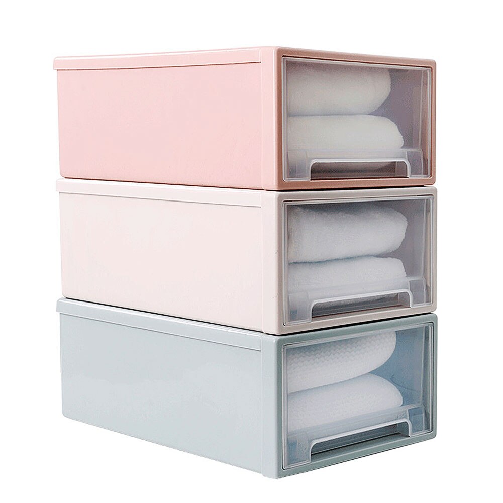 Plastic Drawer Type Clothes Storage Box Quilt Clothes Underwear Organizer Dust Cabinet Storage Container Household Storage