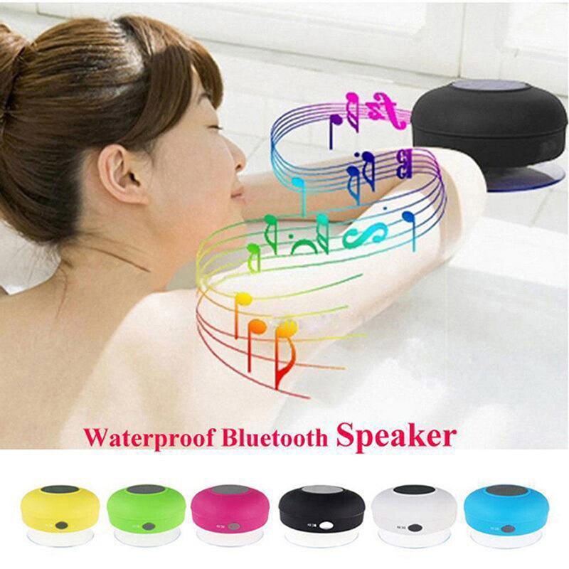 Waterdichte Bluetooth Speaker Draagbare Sucker Draadloze Mini Stereo Bass Draadloze Subwoofer Handsfree Badkamer Speaker 1 Pcs