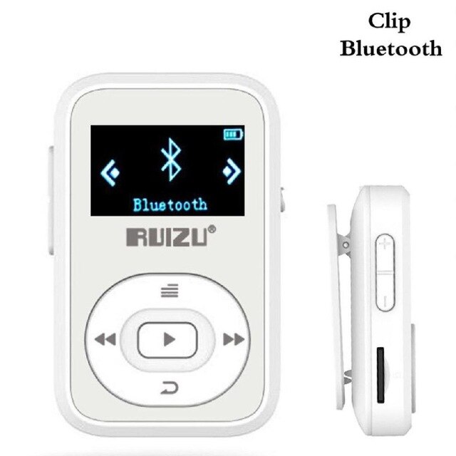 Nuovo arrivo originale RUIZU X26 Sport Bluetooth lettore MP3 8gb Clip Mini con supporto schermo FM, registrazione, E-Book, orologio, contapassi