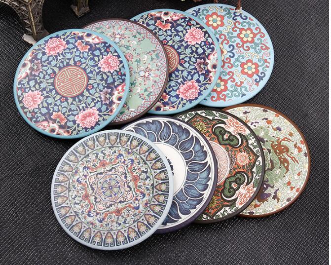 50pcs/lot Convenient Cute Cartoon Mini Portable Circular Hand Mirror Pocket Portable Makeup Tool