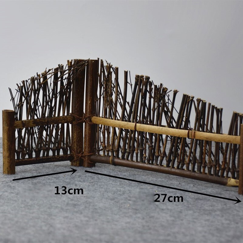 Purple Bamboo Fence Screen Tea Pet Fence Fence Photography Background Tea Table Decoration Tea Ceremony Accessories: L