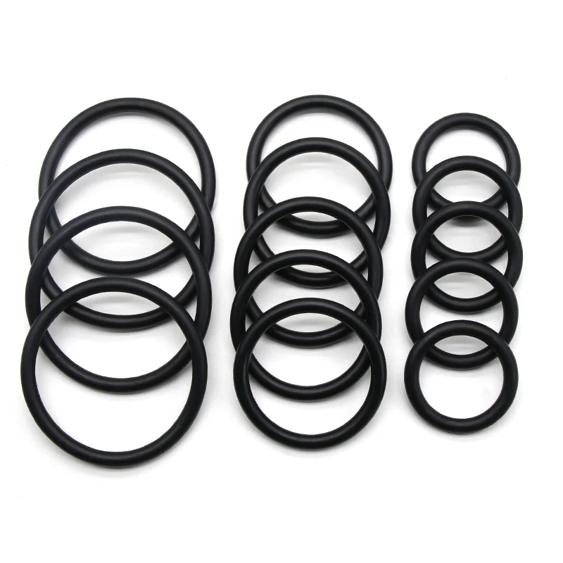 Joint torique NBR CS 4mm OD 16mm ~ 150mm, 10 pièces, entretoise en caoutchouc Nitrile butadiène, rondelle résistante à l'huile, forme ronde noire